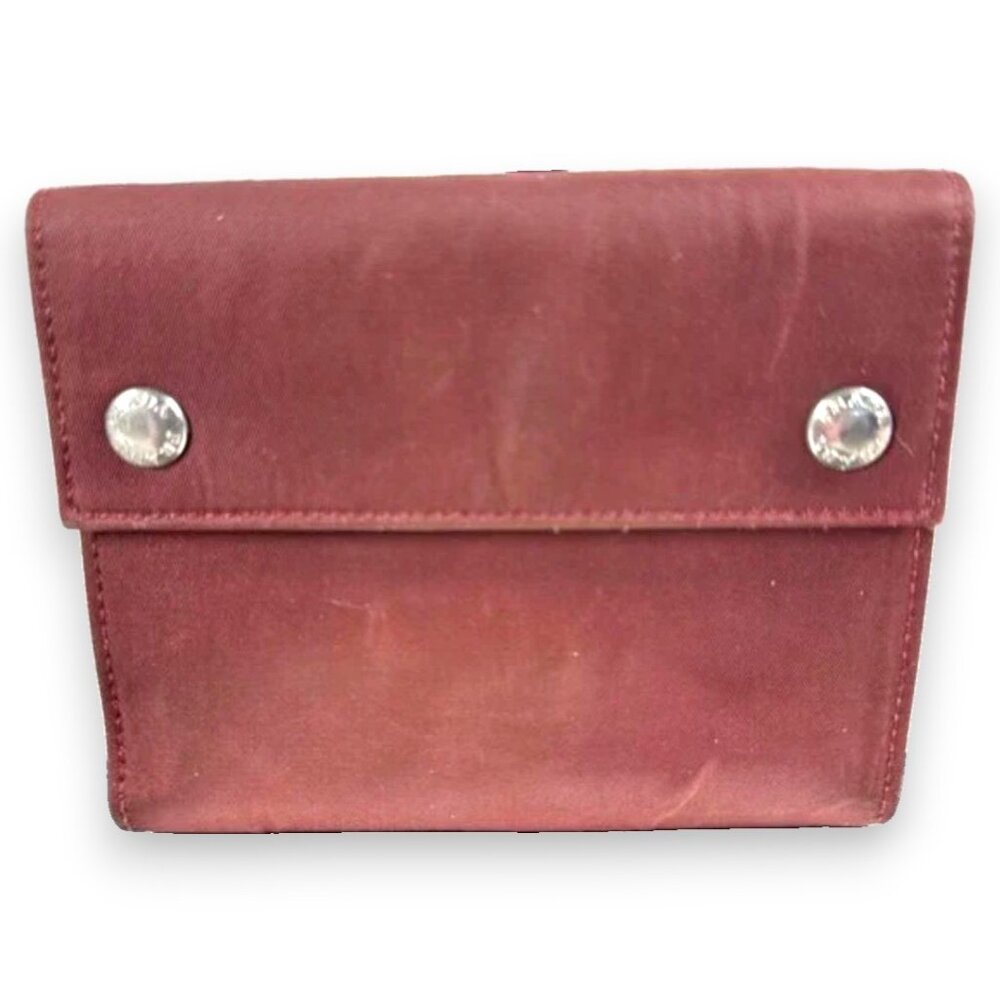 Prada Nylon Snap Flap Wallet with COA
